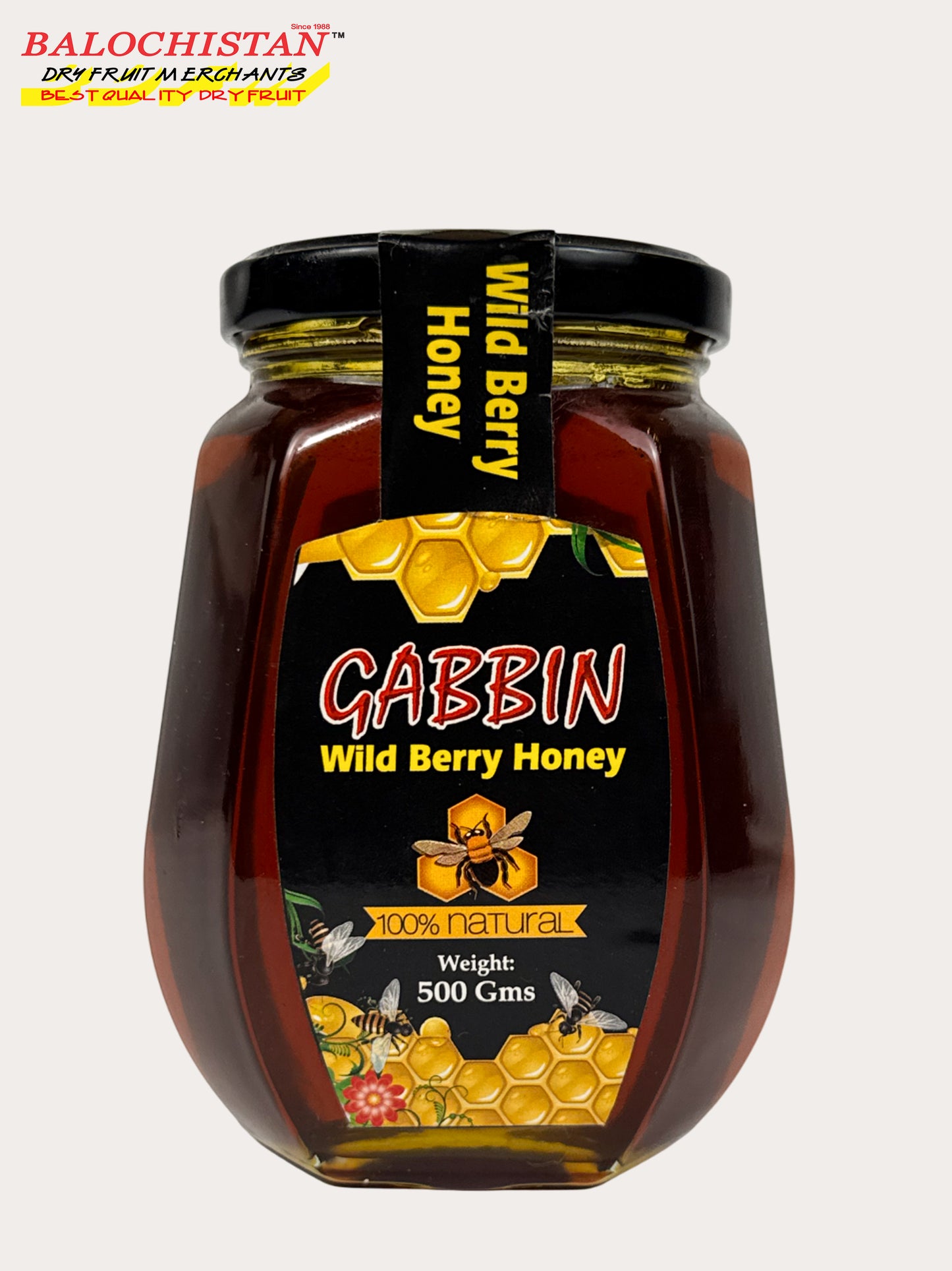 Gabbin Wild Berry Honey (500gm)