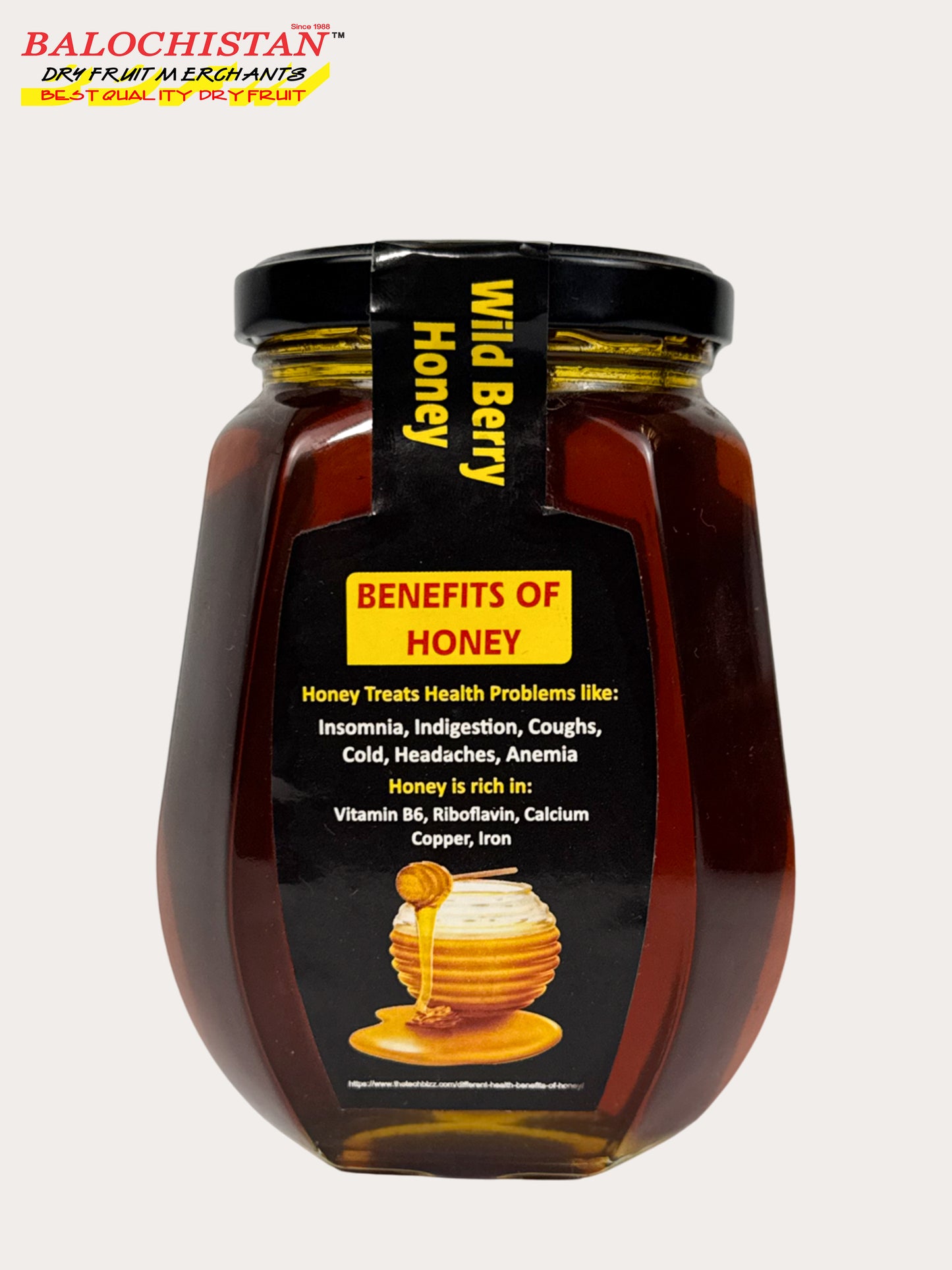 Gabbin Wild Berry Honey (500gm)